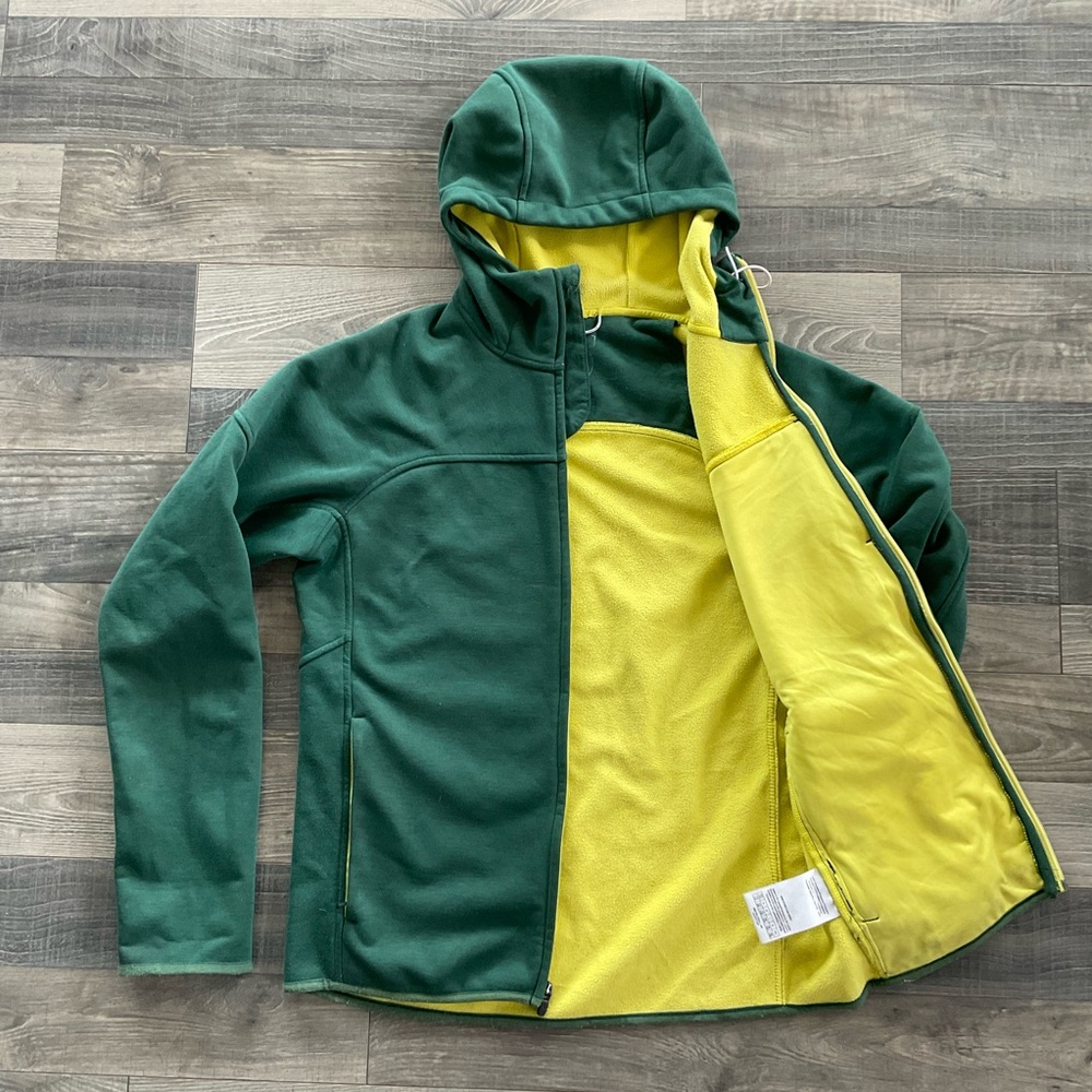 Burton Process Chill Soft Shell DryRide Jacket Men’s Small Green Yellow Hooded